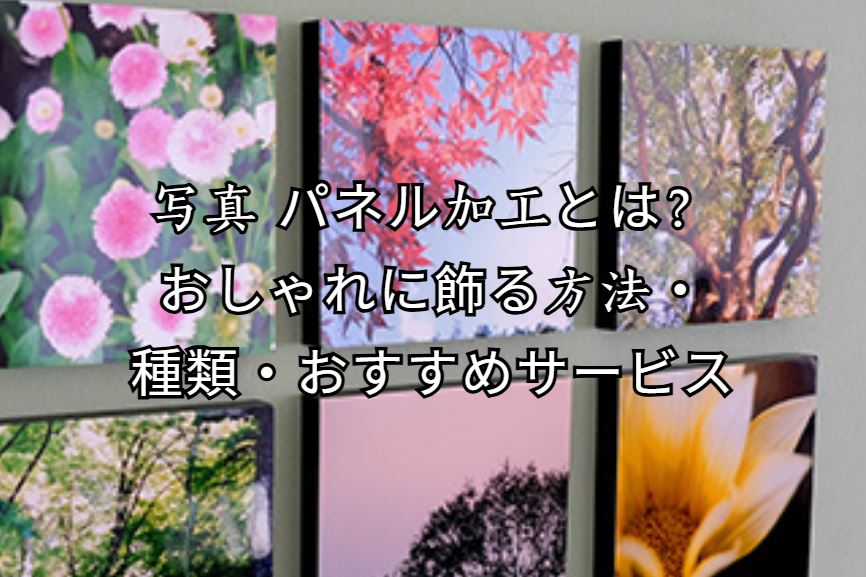 写真 パネル加工
